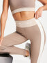 Фото #4 товара Pink Soda side panel leggings in taupe