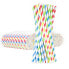 Фото #1 товара Paper straws BIO ecological PAPER STRAWS 6 / 205mm - mix 500 pcs.