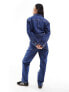 Фото #5 товара Mango western denim jumpsuit in blue
