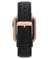 Фото #4 товара Ремешок для часов Anne Klein 42/44/45mm в черной раскладке Apple Peel с адаптерами из розового золота