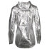 Фото #3 товара Diadora Rain Lock Full Zip Running Jacket Womens Silver Casual Athletic Outerwea