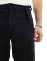 Фото #10 товара Weekday Frej relaxed fit workwear trousers with pocket detail in black