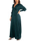 ფოტო #3 პროდუქტის Women's Formal Long Sleeve Maxi Dress