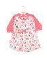 ფოტო #2 პროდუქტის Toddler Girls Cotton Long-Sleeve Dresses 2pk, Forest