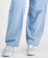 Juniors' Baggy Wide-Leg Cargo Jeans