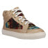 BRONX Zoo Nee Southwest High Top Womens Beige, Multi Sneakers Casual Shoes 4400