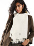 Фото #5 товара Tommy Jeans cosy knit scarf in ivory