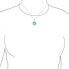 ფოტო #3 პროდუქტის Round Open Circle Disc Dyed Green Jade Dragon Pendant .925 Sterling Silver Necklace For Women 18 Inch