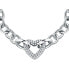 Charming steel bracelet with heart Incontri SAUQ10