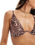 Фото #2 товара ASOS DESIGN Mindy monowire bikini top in leopard