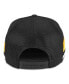 Men's Black Pittsburgh Penguins HotFoot Stripes Trucker Adjustable Hat