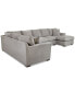 Фото #6 товара CLOSEOUT! Loranna 3-Pc. Fabric Sectional with Chaise, Created for Macy's