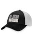 Фото #1 товара Men's Black, White West Virginia Mountaineers Stockpile Trucker Snapback Hat