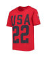 ფოტო #3 პროდუქტის Big Boys Red Team USA T-shirt