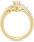 ფოტო #4 პროდუქტის Diamond Marquise Swirl Bridal Set (1 ct. t.w.) in 14k Gold