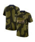 Фото #1 товара Men's Olive Paris Saint-Germain 2023/24 Academy Pro Pre-Match Top