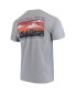 Фото #4 товара Men's Gray Virginia Tech Hokies Team Comfort Colors Campus Scenery T-shirt