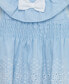 Baby Girls Chambray Eyelet Set with Headband