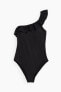 Фото #6 товара Padded-cup One-shoulder Swimsuit