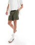 Фото #1 товара ASOS DESIGN slim linen shorts in khaki