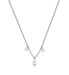 Beautiful steel necklace with zircons Affinity BFF178