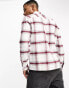 Hollister checked shirt in white and red