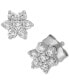 ფოტო #1 პროდუქტის Diamond Star Cluster Stud Earrings (1/5 ct. t.w.) in 10k White Gold