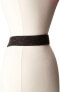 Frye 170124 Womens 45mm Leather Fringe Belt with Ring Buckle Black Size Large