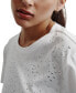 Фото #3 товара Women's Scattered-Dome-Studs Boxy T-Shirt