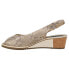 VANELi Baise Snake Peep Toe Slingback Pumps Womens Beige Dress Casual 307831 B, Узкая, 7.5 - фото #3