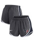 Women's Charcoal Houston Texans Logo Performance Tempo Shorts