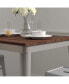 Фото #7 товара Ardennes 31.5 Steel Indoor Contemporary Table With Square Rustic Wood Top