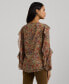 ფოტო #2 პროდუქტის Women's Ruffled Floral Blouse