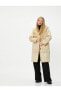 Фото #16 товара Пальто Koton Faux Fur Detail Hooded Coat