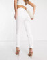 Фото #4 товара River Island high waist slim mom jean in white