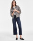 ფოტო #5 პროდუქტის Women's Stride Cropped Wide-Leg Jeans