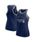 Фото #1 товара Women's Navy New York Yankees Tailsweep Fashion Racerback Rhinestone Tank Top