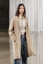 Zw collection 100% linen trench coat