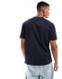 Armani Exchange all over lettering printed t-shirt in navy