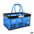 Folding Box with Handles Tontarelli Voilà 16 L Blue 39 x 25,5 x 21 cm (10 Units)