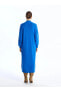 LCW Modest Yarım Balıkçı Yaka Düz Uzun Kollu Kadın Triko Elbise