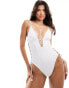 Ann Summers miami dreams padded swimsuit in white Белый, 44 - фото #1