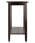 Фото #1 товара Genoa Rectangular Console Table with Glass and Shelf