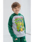 Boys Fleece Pullover Hoodie and Pants Outfit Set to (2T - 18-20) Gray / Green, 6 - фото #7