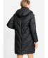 Фото #2 товара Women's Longline Quilted Coat with Removable Hood made with 3M Thinsulate[TM]