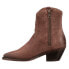 Фото #3 товара Lucchese Avie Studded Pointed Toe Cowboy Booties Womens Brown Casual Boots M6041