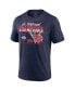 Фото #4 товара Men's Heather Navy UConn Huskies Five-Time NCAA Men's Basketball National Champions Retro Tri-Blend T-shirt