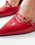 RAID Neim block heeled shoes in cherry