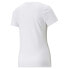 Фото #4 товара Puma Classics Metallic Logo Crew Neck Short Sleeve T-Shirt Womens White Athletic