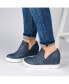 ფოტო #5 პროდუქტის Women's Cardi Cut-Out Platform Wedge Sneakers